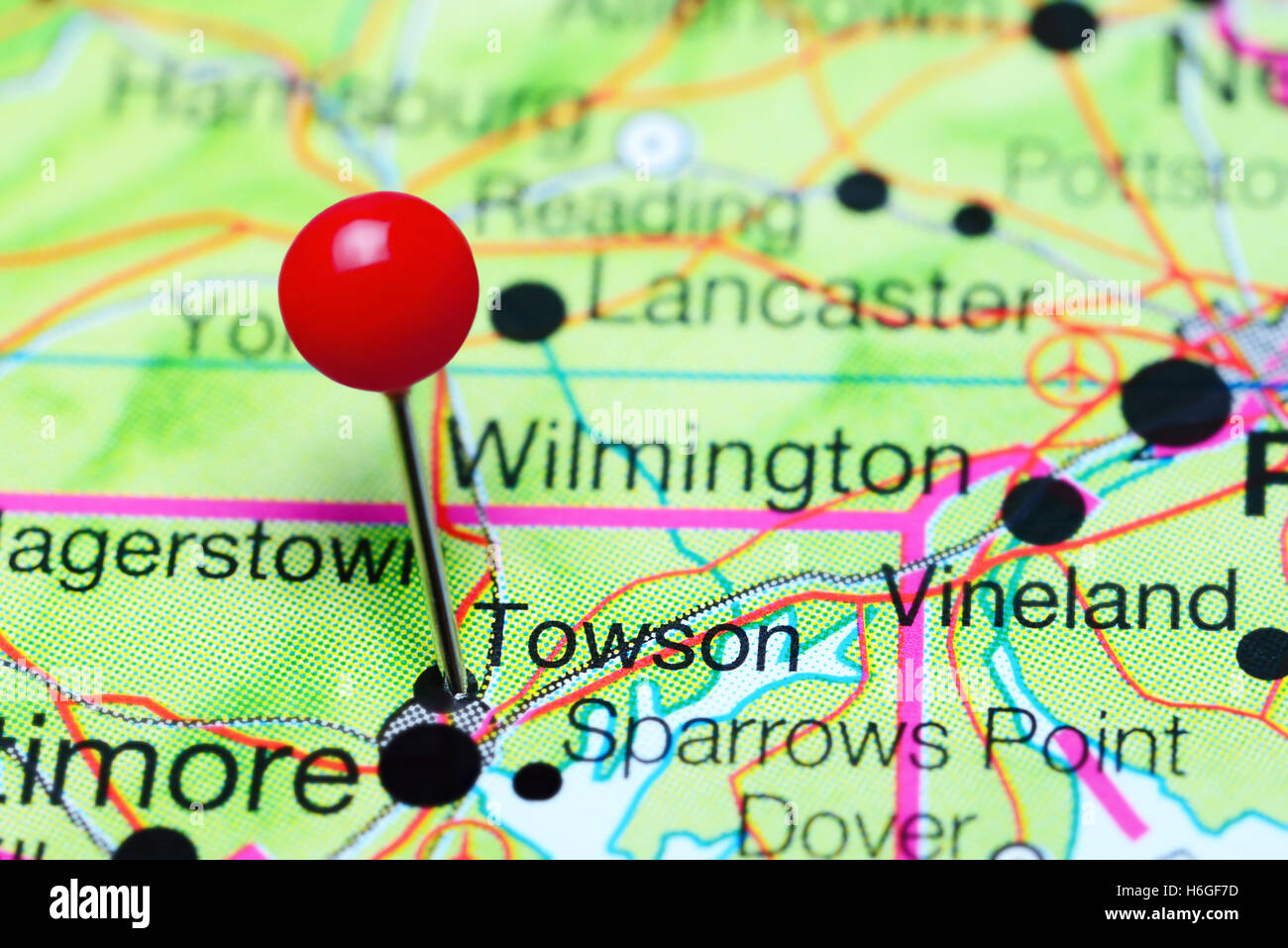 Political map of maryland hires stock photography and images Alamy