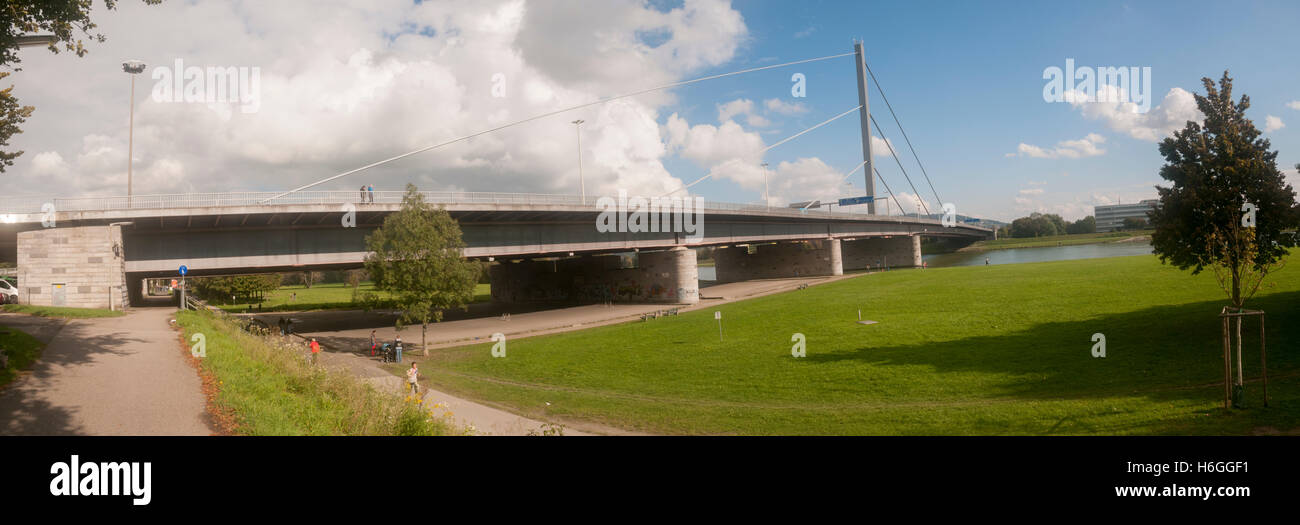 Voest bridge across the Danube River, Linz, Austria Stock Photo - Alamy