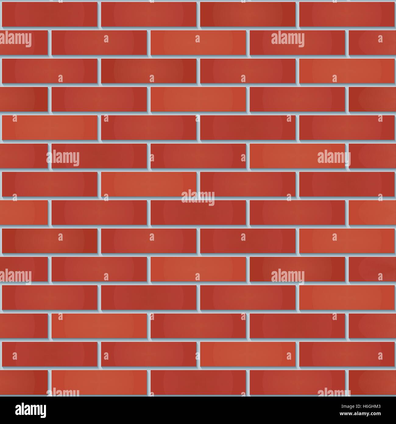 Bricks wall seamless background. Tileable pattern of new red brick wall. Vector EPS10. Stock Vector