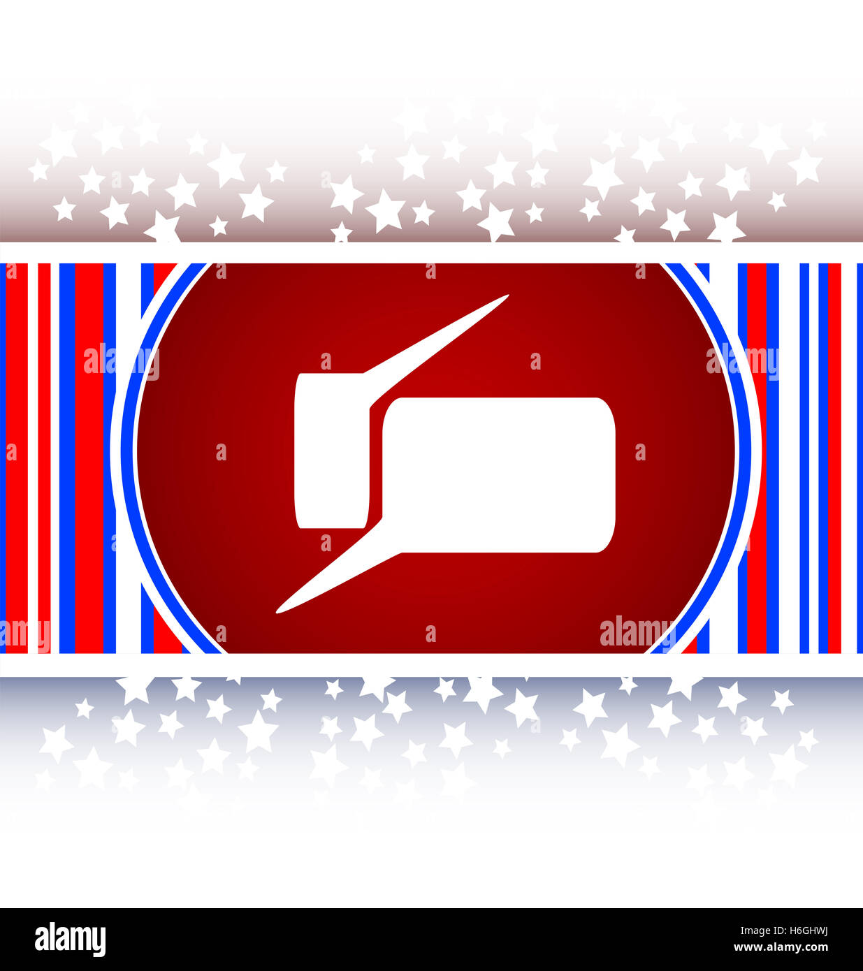 glossy speech bubble web button icon Stock Photo - Alamy