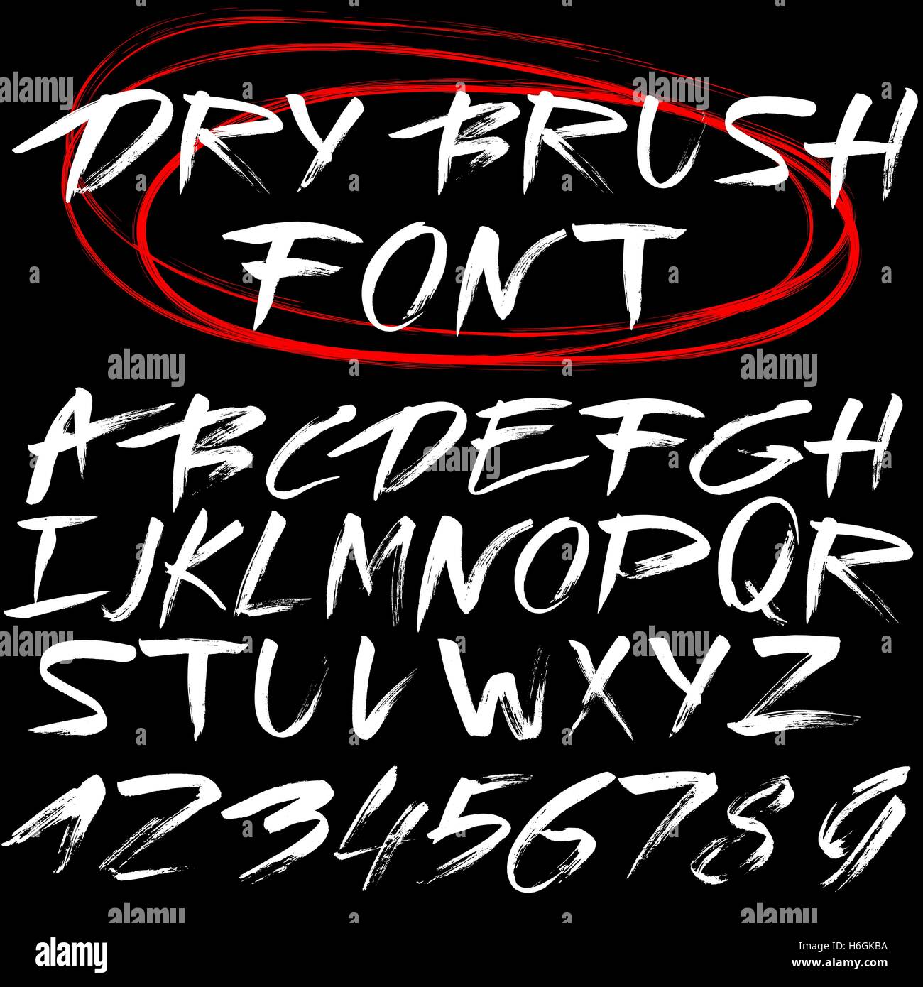 Brush 2024 stroke alphabet