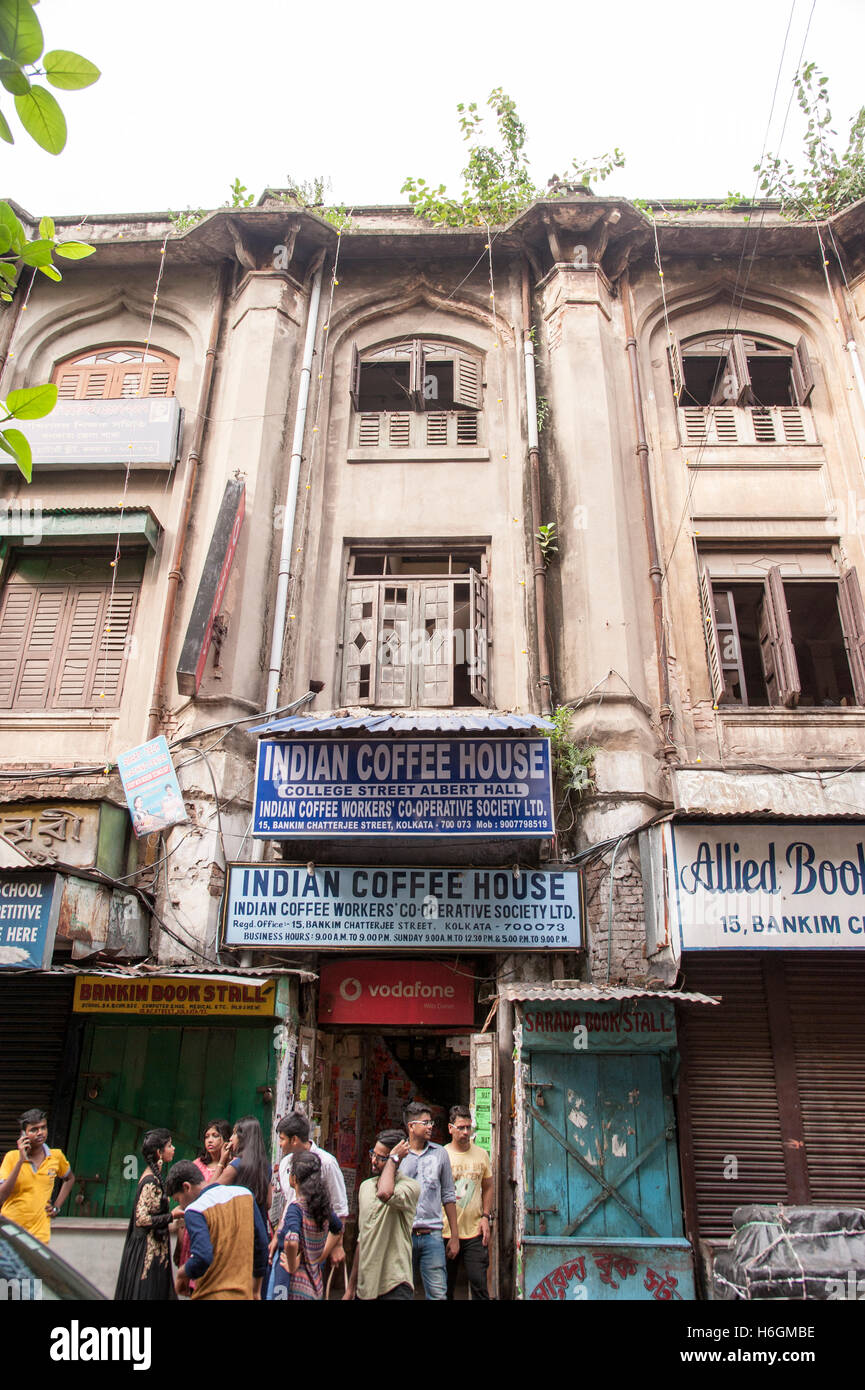 Indian Coffee House building at College Street Kolkata West Bengal