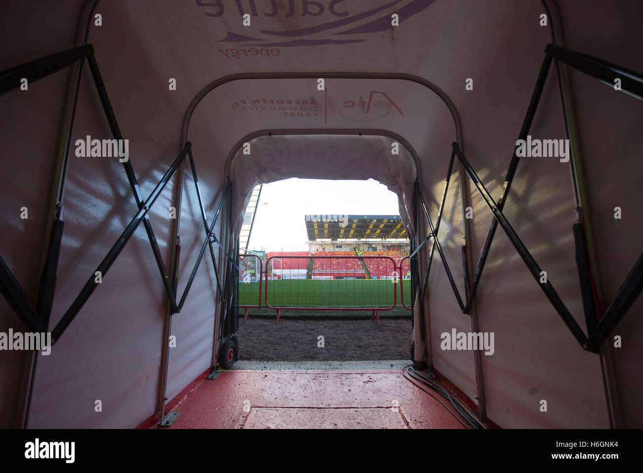 Football stadium entrance tunnel hires stock photography and images