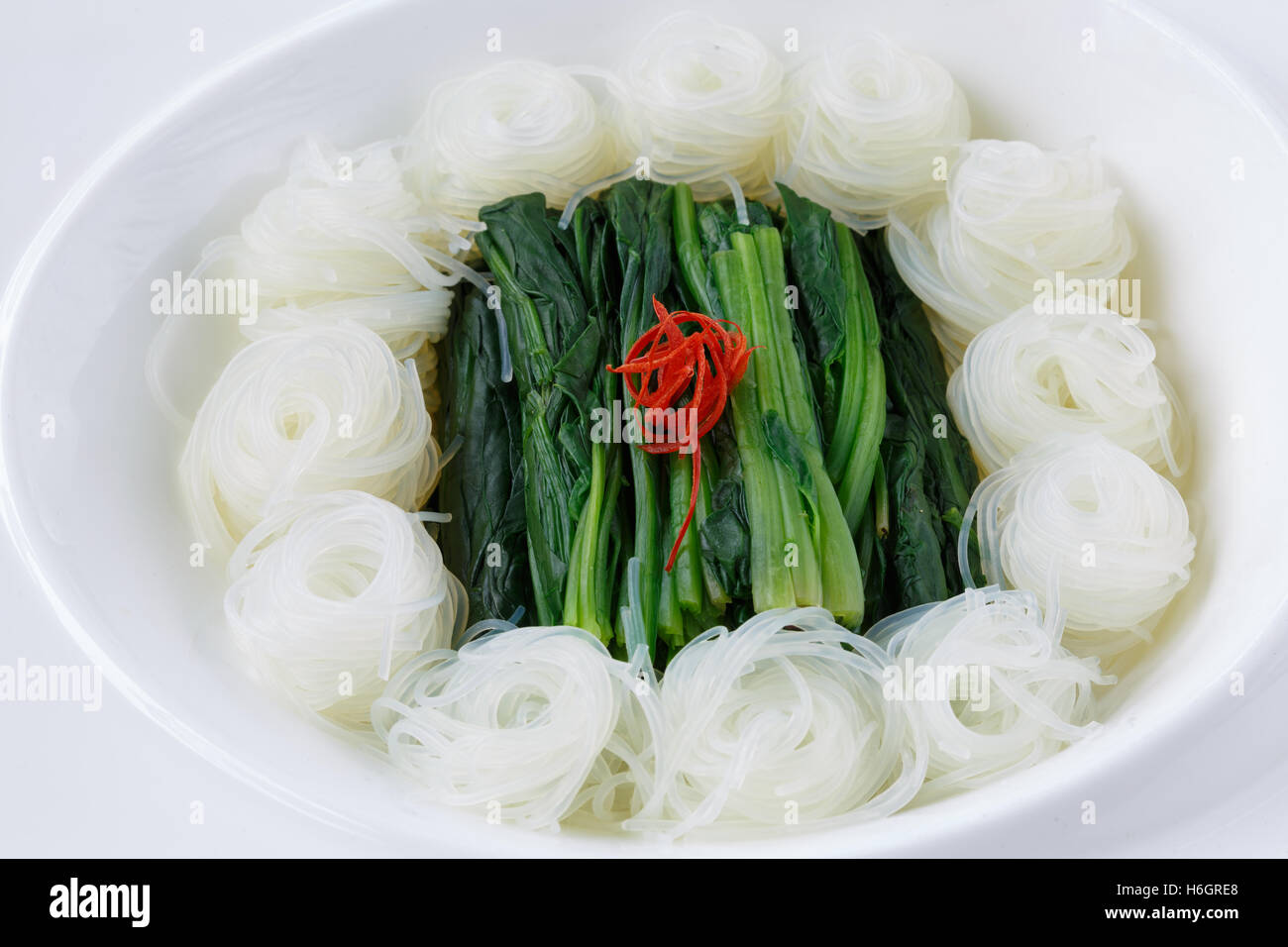 Vegetable dish, Chinese cooking Stock Photo Alamy