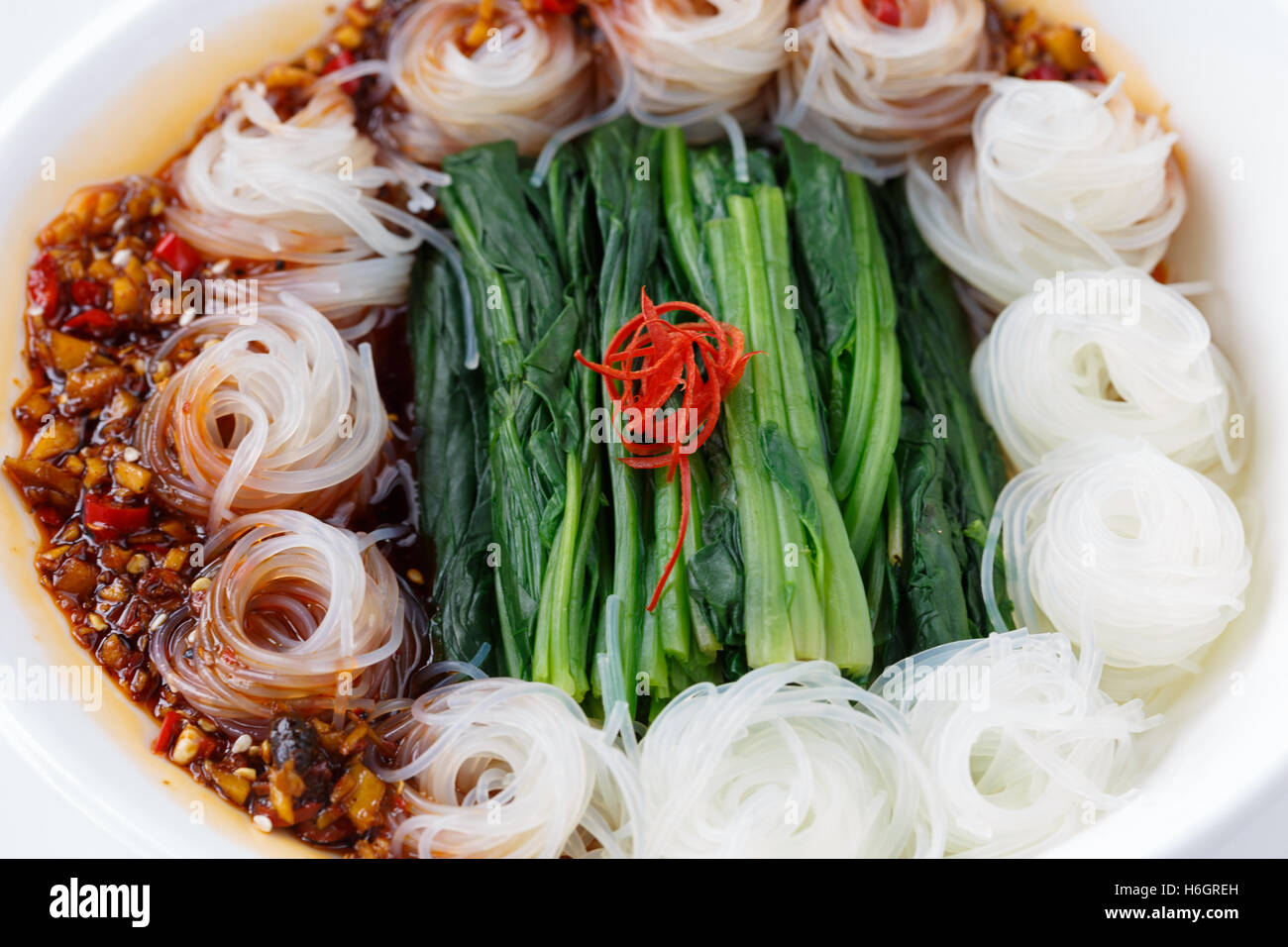 Vegetable dish, Chinese cooking Stock Photo Alamy