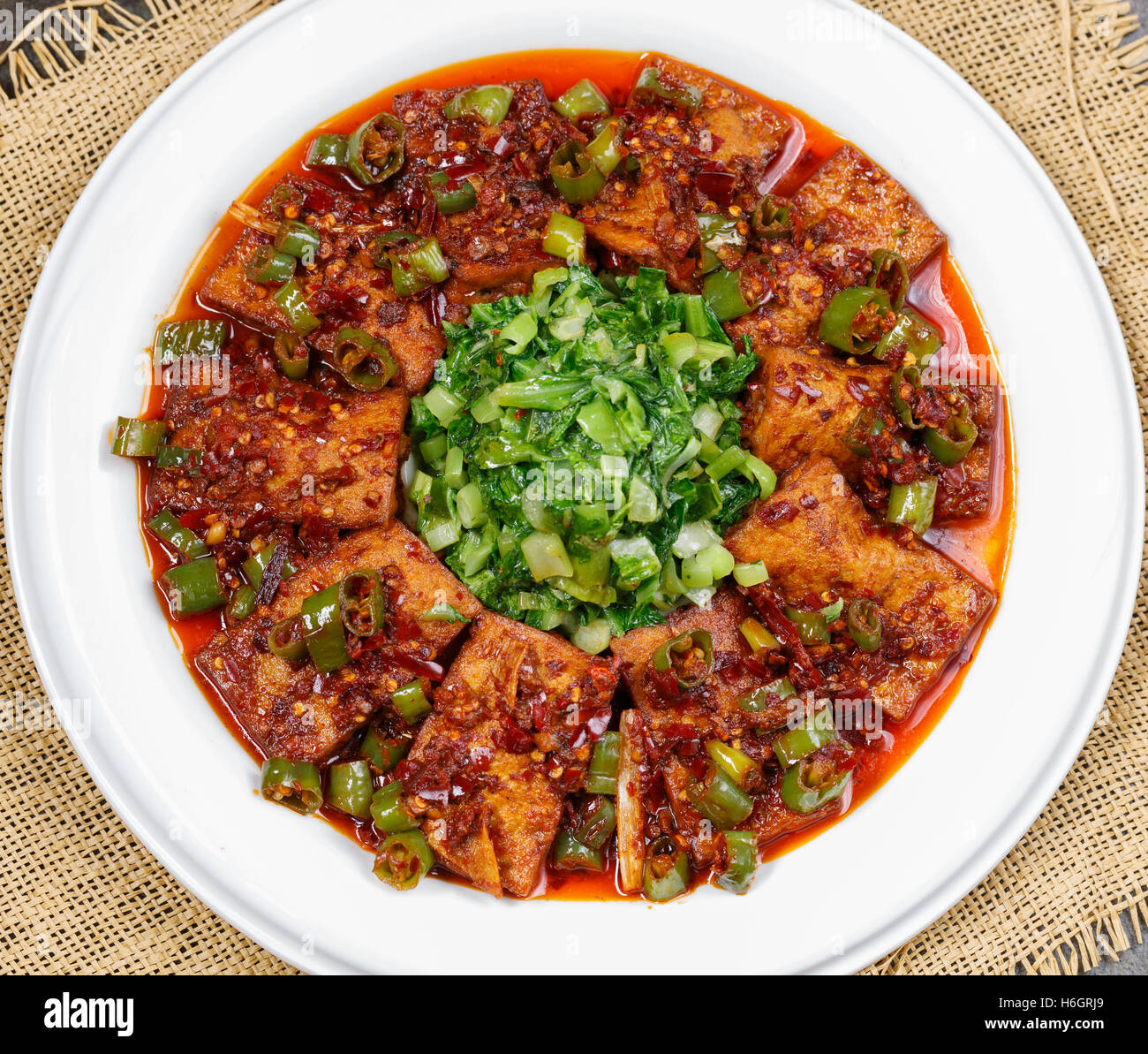 Vegetable dish, Chinese cooking Stock Photo Alamy