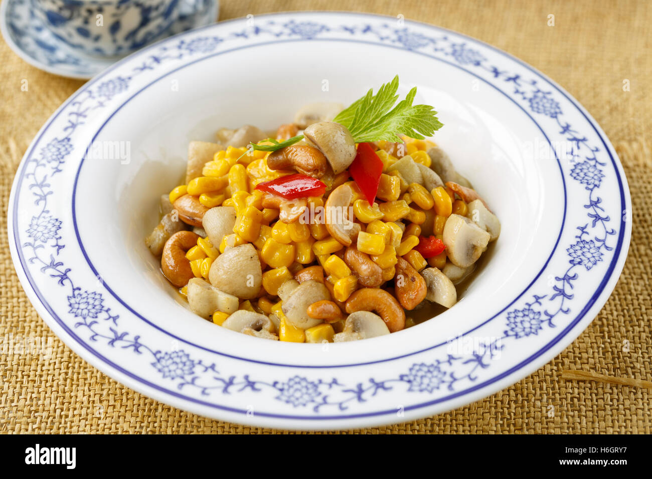 Vegetable dish, Chinese cooking Stock Photo Alamy