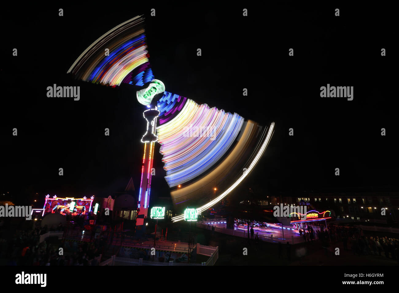 A funfair during the Halloween Raceday and Firework Spectacular at ...