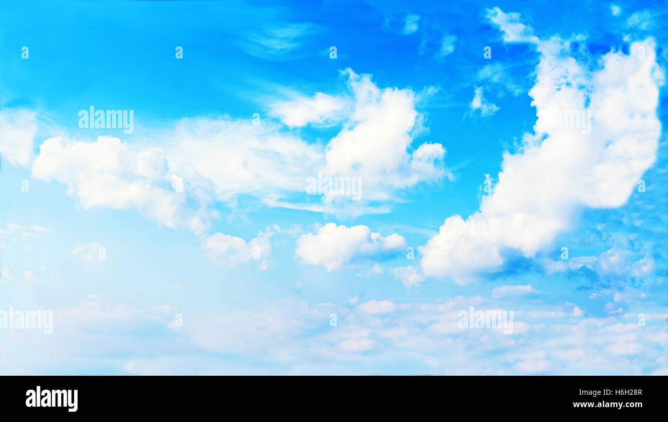 Beautiful view of blue sky and white clouds Stock Photo - Alamy