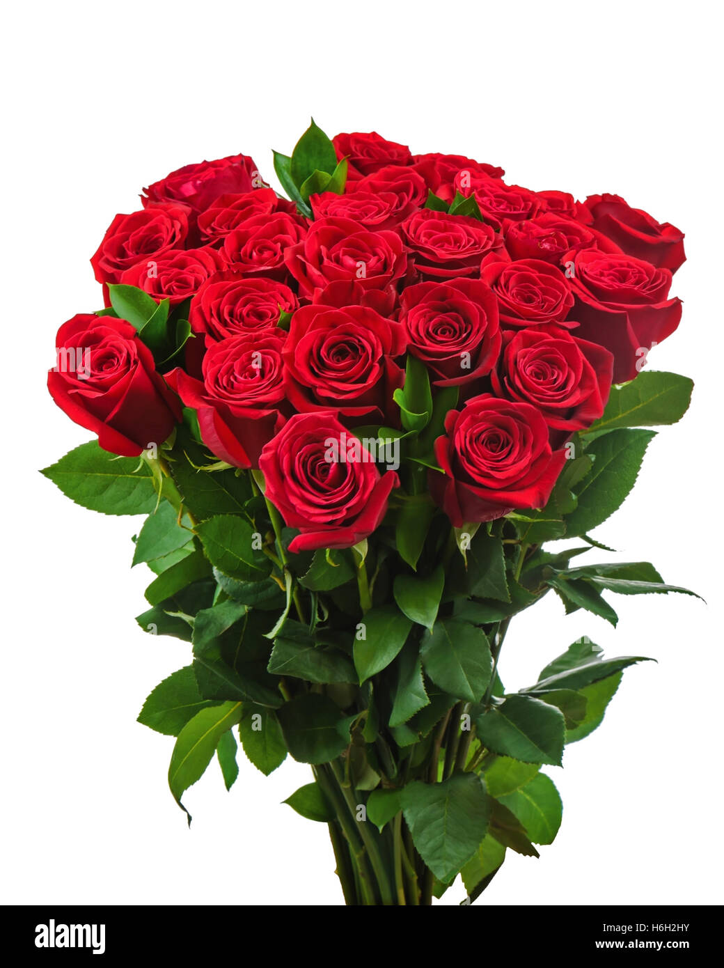 Colorful flower bouquet from red roses isolated on white background ...