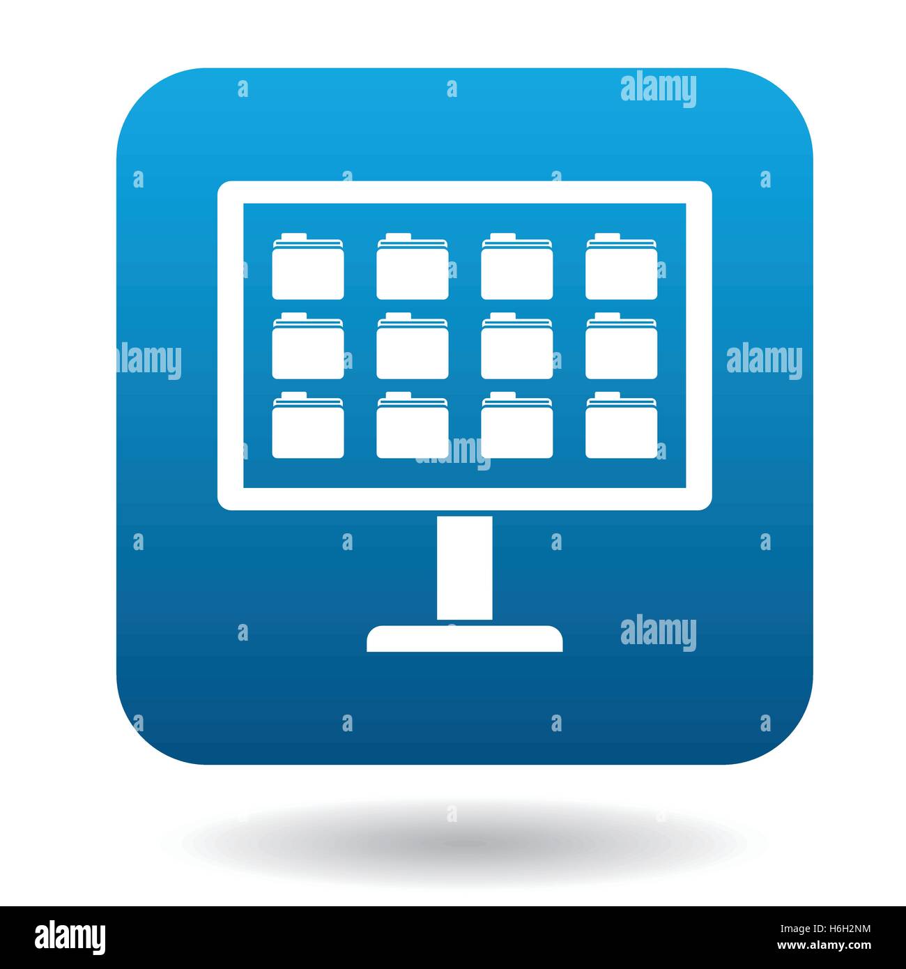Storing files in computer icon, simple style Stock Vector Image & Art ...
