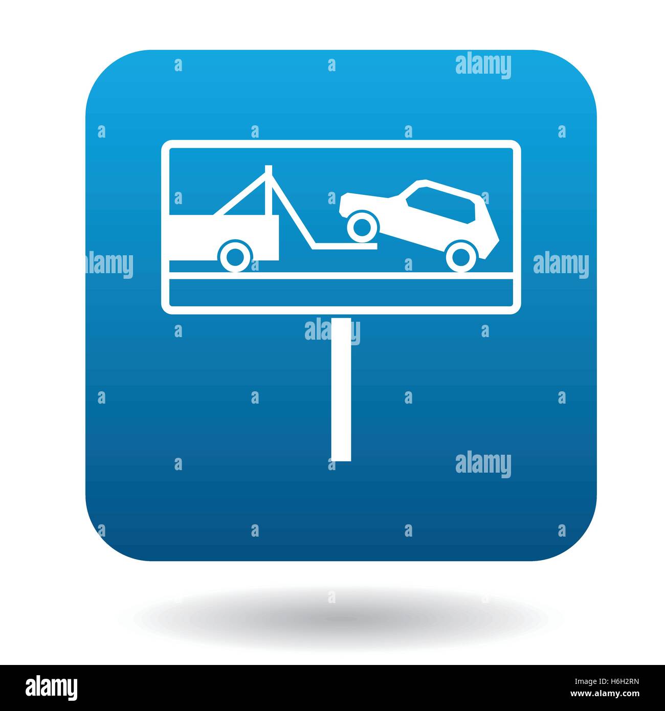 Signs of evacuation of cars icon, simple style Stock Vector Image & Art ...