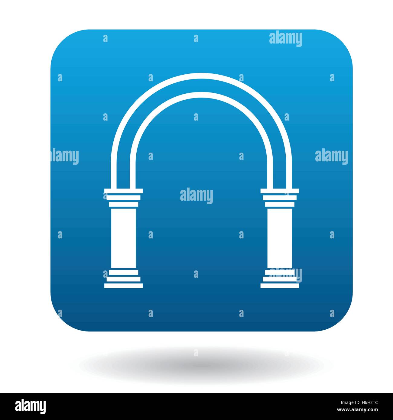 Arch with pillars icon, simple style Stock Vector Image & Art - Alamy