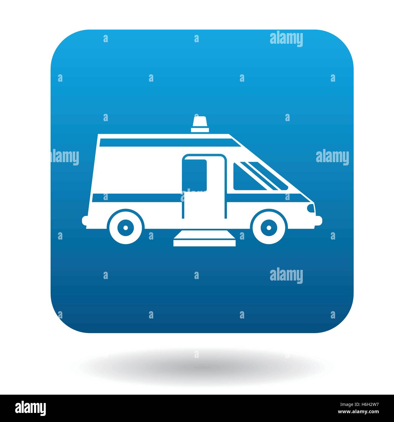 Ambulance car for the disabled icon, simple style Stock Vector Image ...