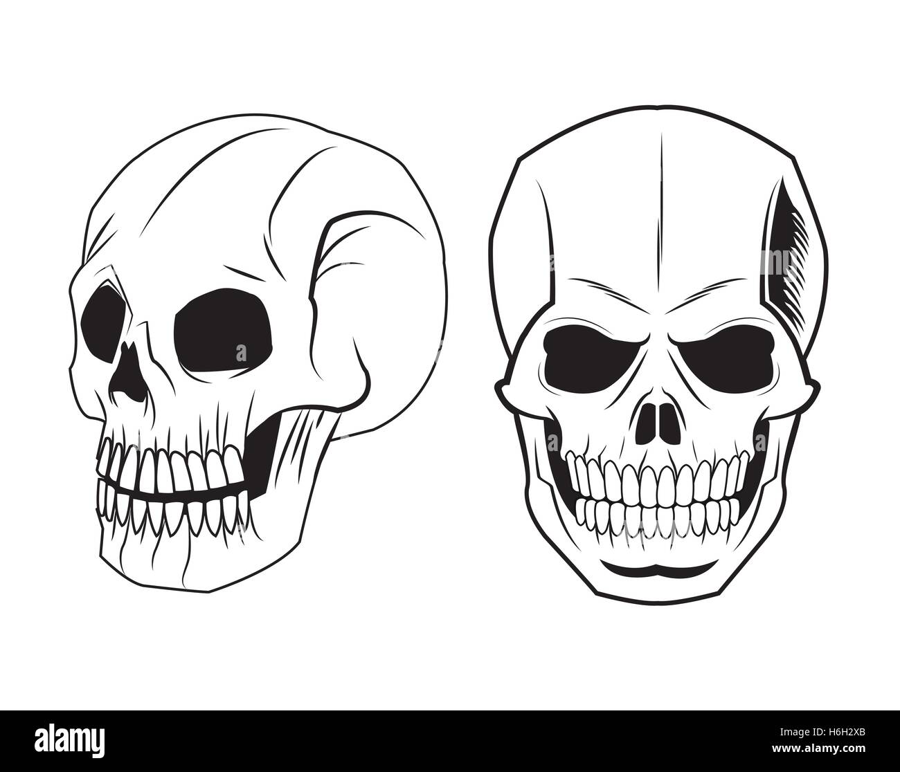 Skull tattoo art design Stock Vector Image & Art - Alamy