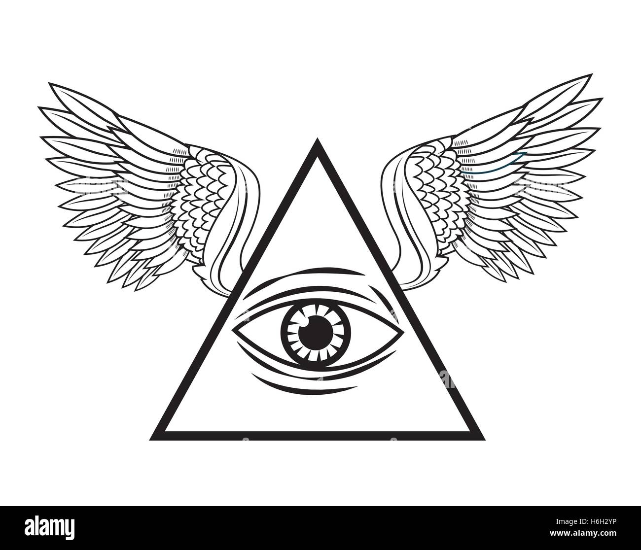 Eye of providence tattoo art design Stock Vector Image & Art - Alamy