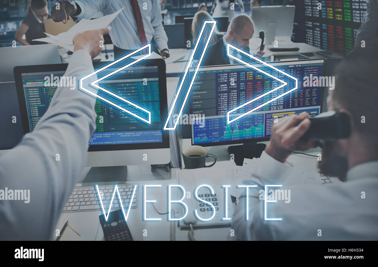 Website Coding Programming Technollgy Globalization Concept Stock Photo ...