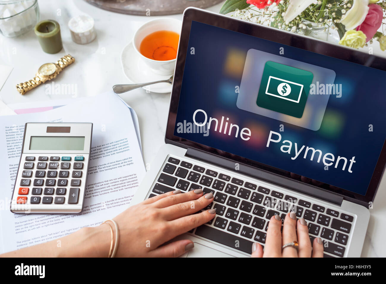 Electronic EBanking Investment Economics Concept Stock Photo Alamy