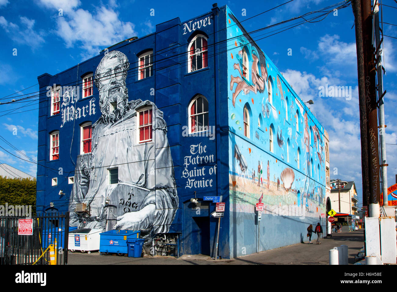 Mural at Venice beach, Los Angeles Stock Photo