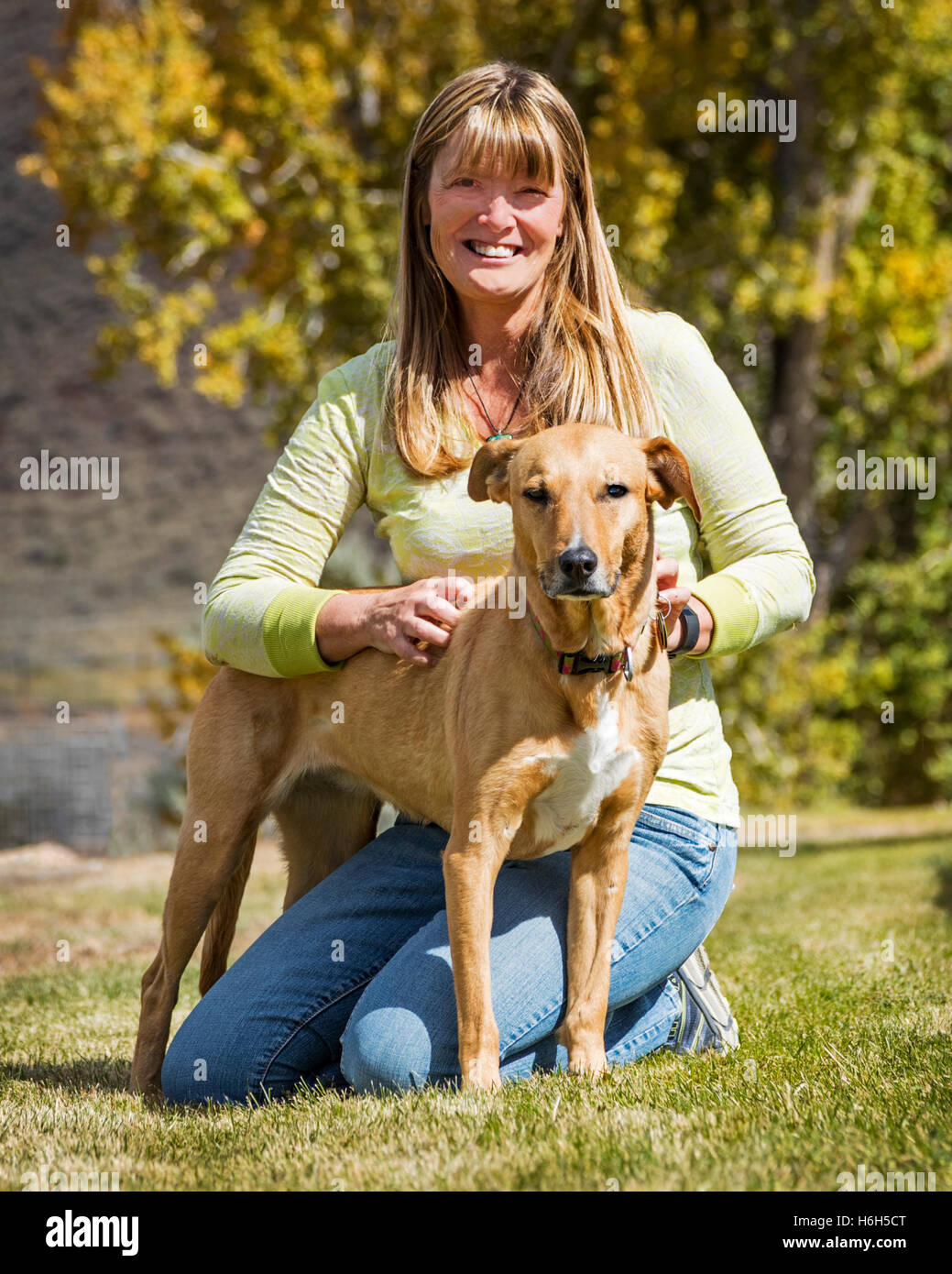 Portrait Of A Lady With A Dog High Resolution Stock Photography and ...