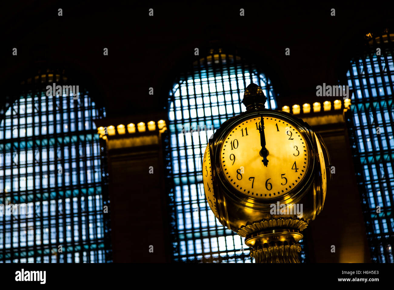 The famous clock of Grand Central Station in Manhattan, NewYork Stock