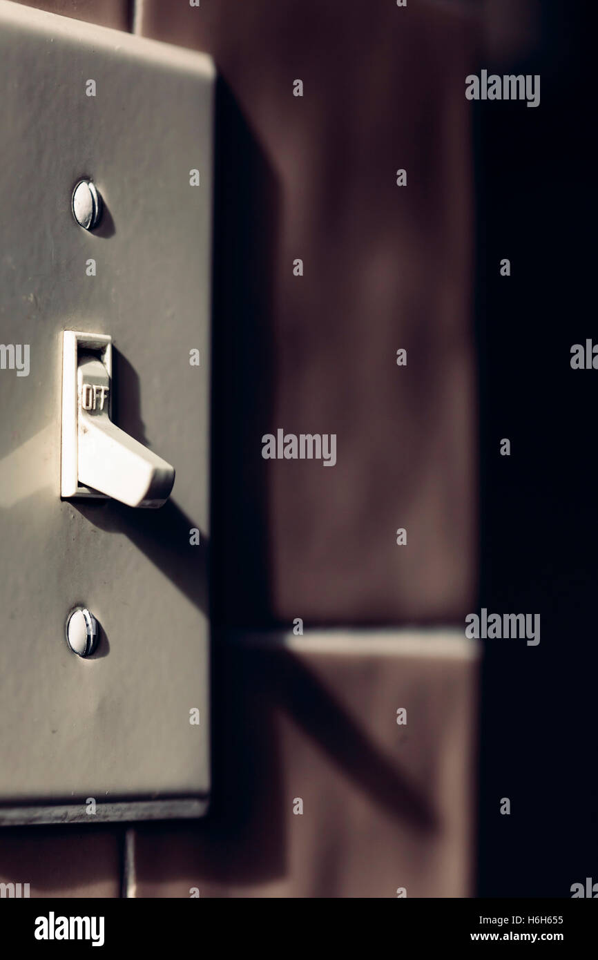 Light Switch turned off Stock Photo Alamy
