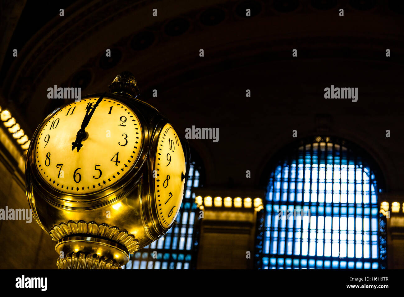 The famous clock of Grand Central Station in Manhattan, NewYork Stock