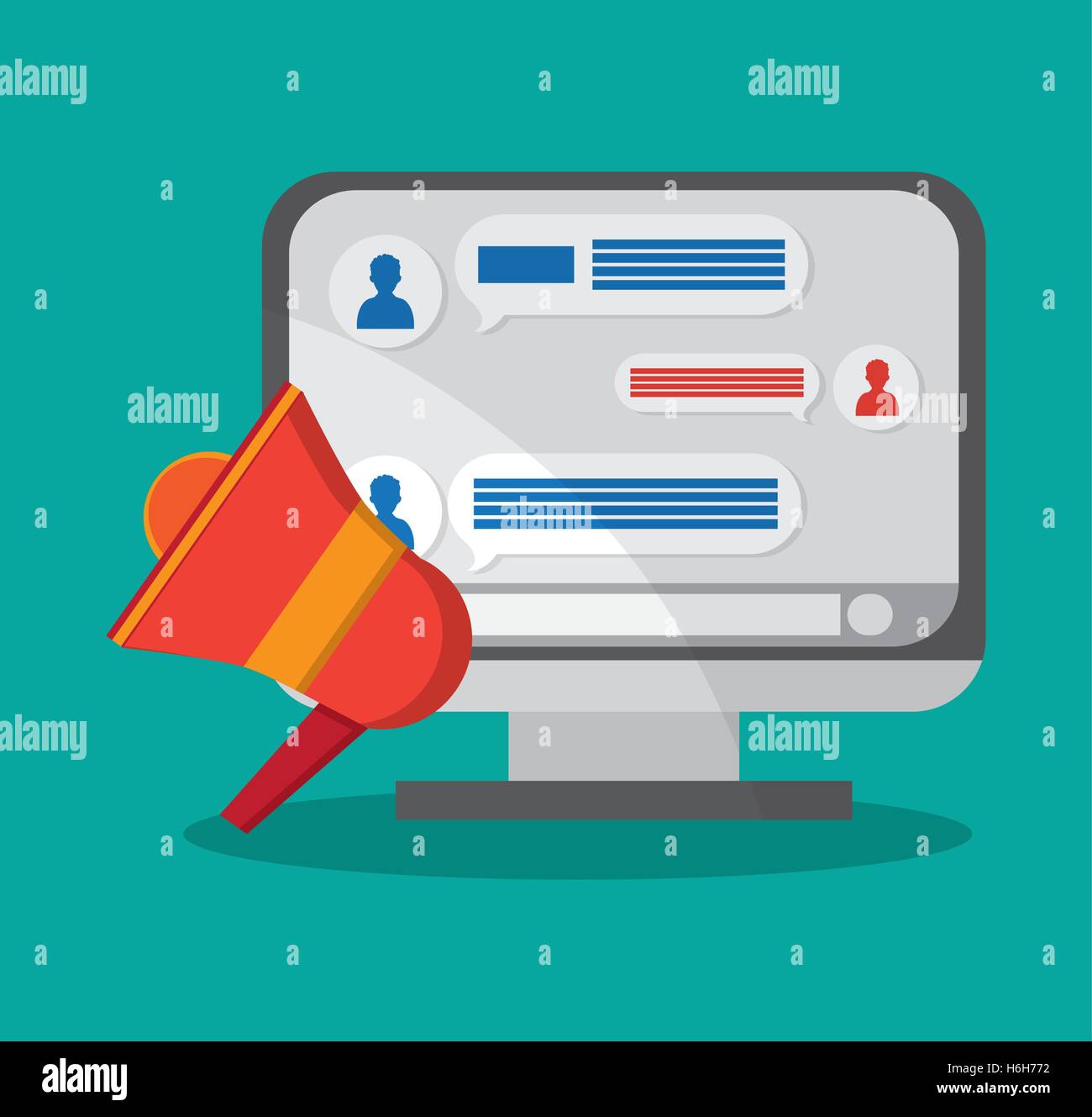 Computer and digital marketing design Stock Vector Image & Art - Alamy
