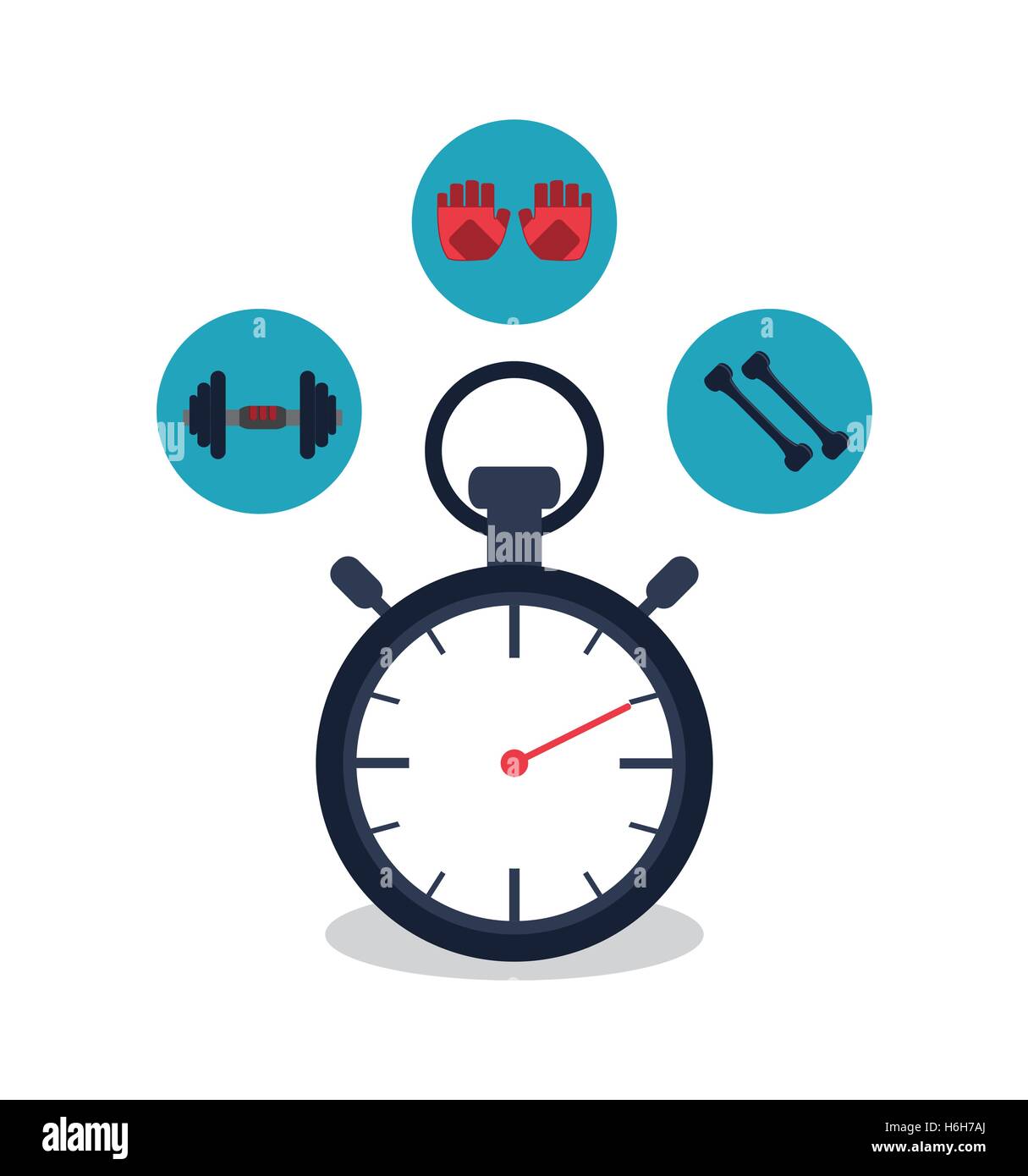 Chronometer and healthy lifestyle design Stock Vector Image & Art - Alamy