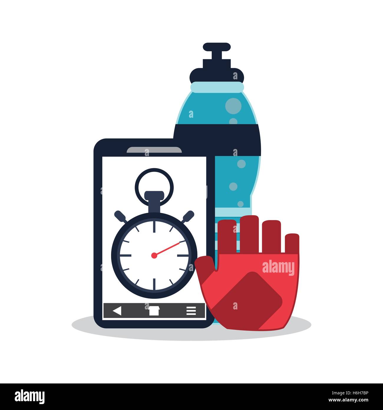 Smartphone and healthy lifestyle design Stock Vector Image & Art - Alamy