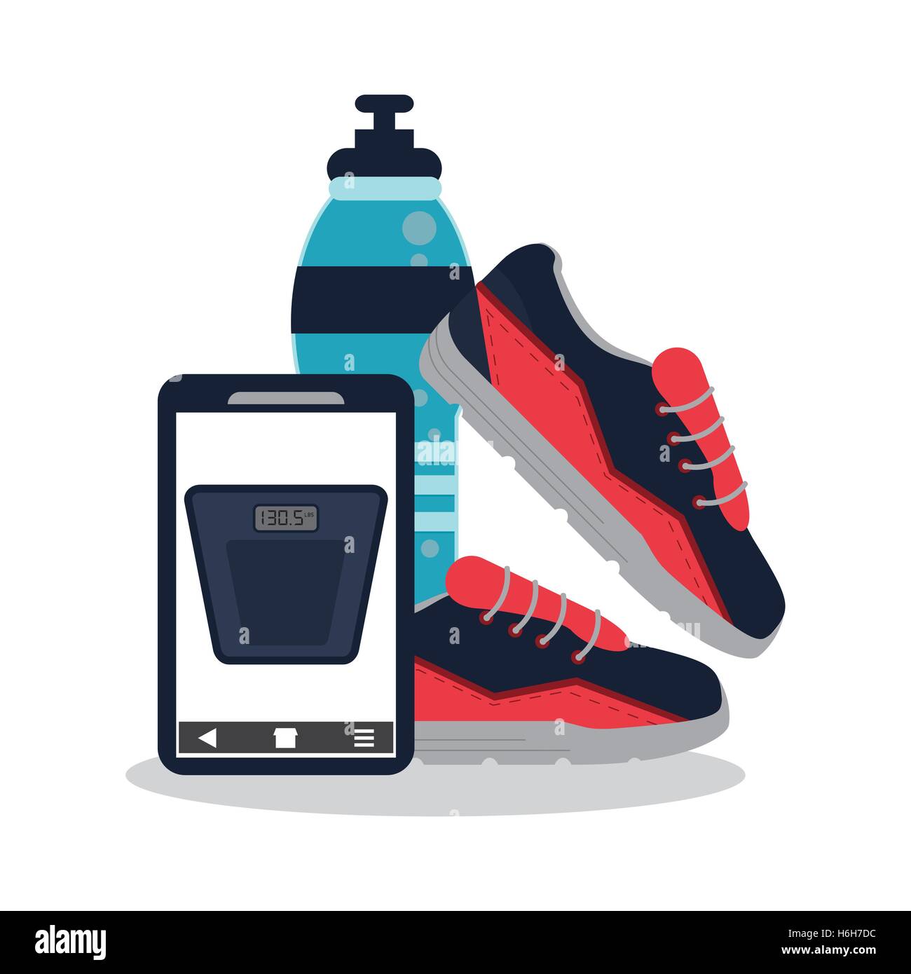 Smartphone and healthy lifestyle design Stock Vector Image & Art - Alamy