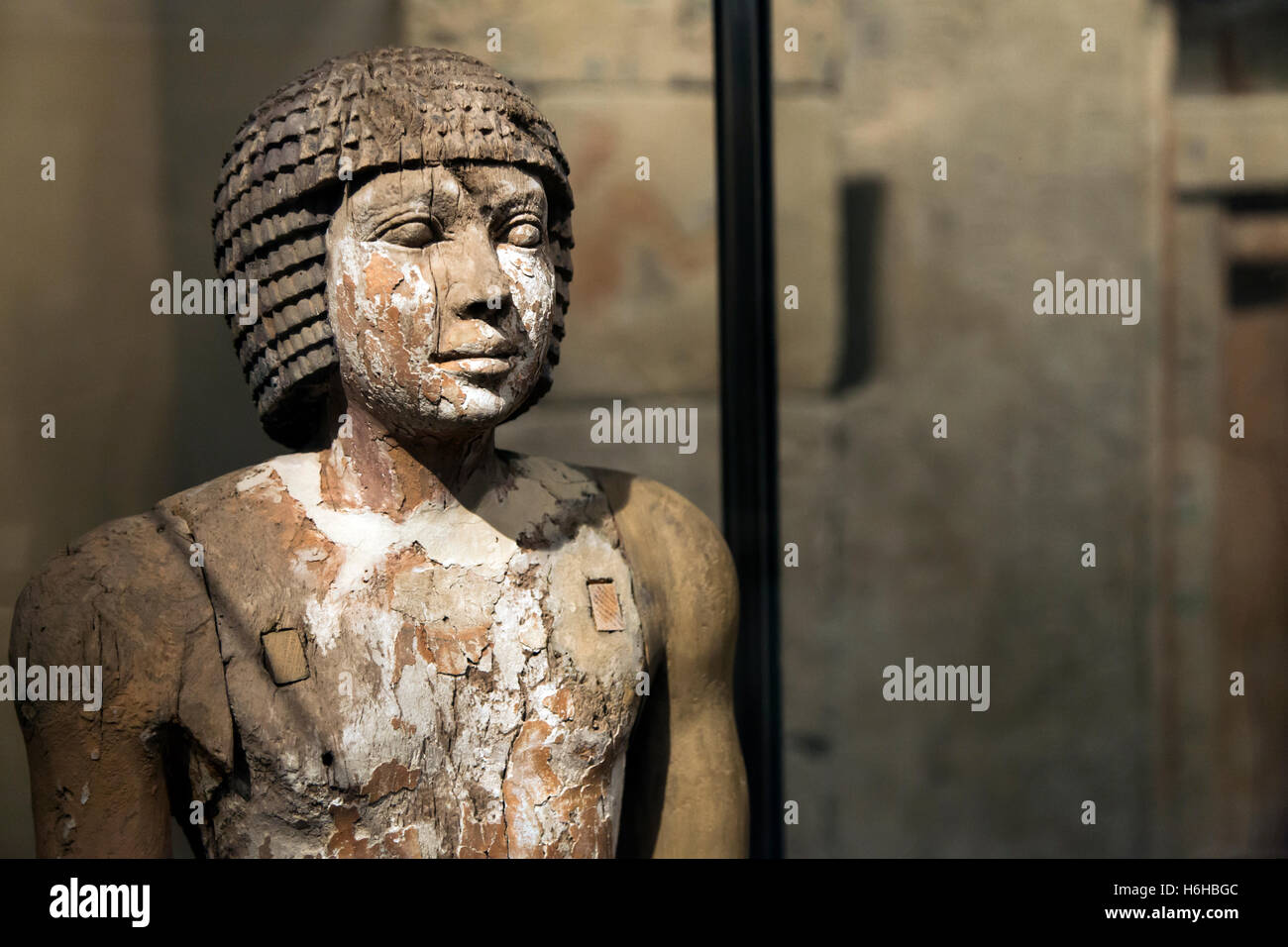 NEWYORK NOV 10 Ancient Egyptian sculpture on dispaly in the