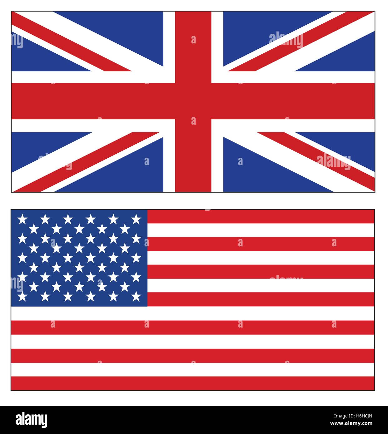 American and british flags hires stock photography and images Alamy