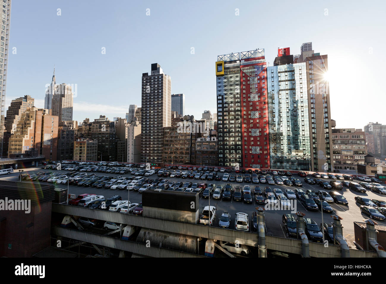 NEWYORK NOV 6 The NYC Port Authority's rooftop parking lot