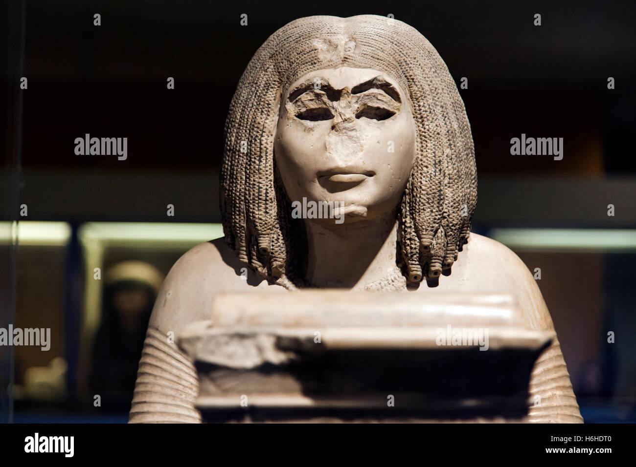 NEWYORK NOV 10 Ancient Egyptian sculpture on dispaly in the