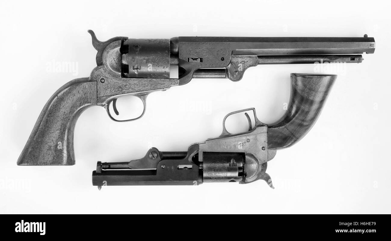 Vintage Tintype Photo: Two Western Cowboys With Pistols | Reprint | C339RP