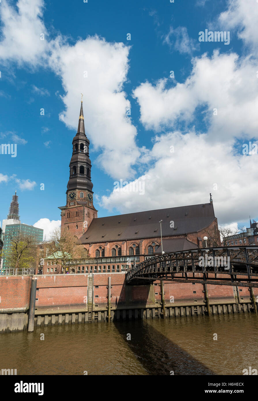 Historic Church of St. Catherine, Hamburg, Germany Stock Photo