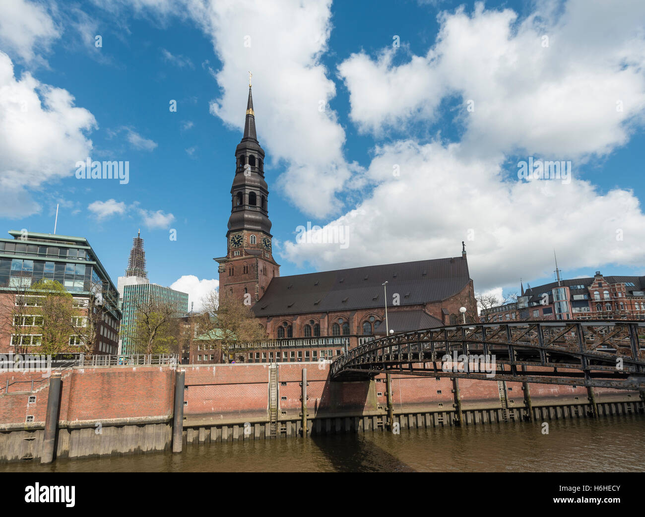 Historic Church of St. Catherine, Hamburg, Germany Stock Photo