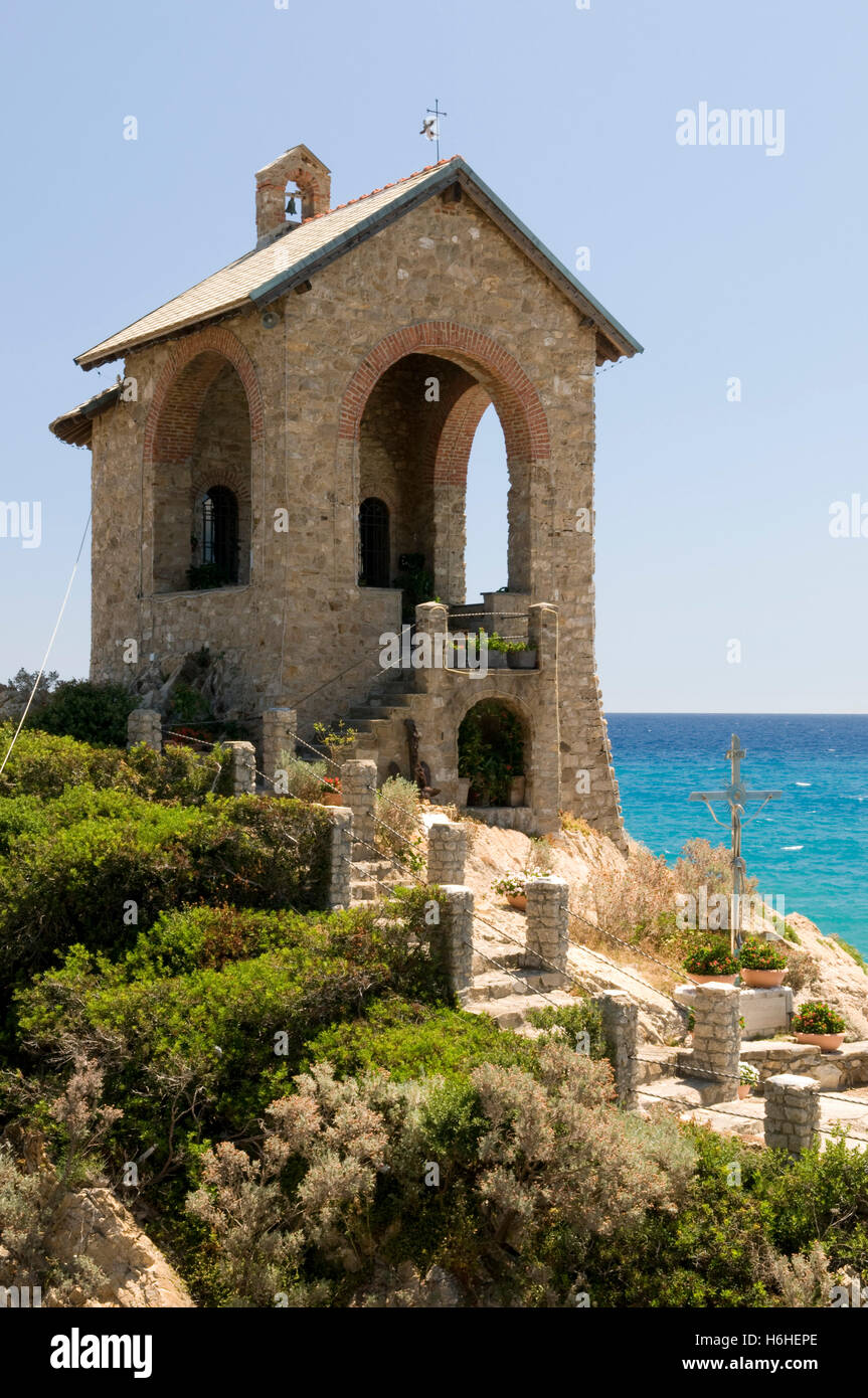 Capo Santa Croce Chapel, Alassio, Italian Riviera, Liguria, Italy ...