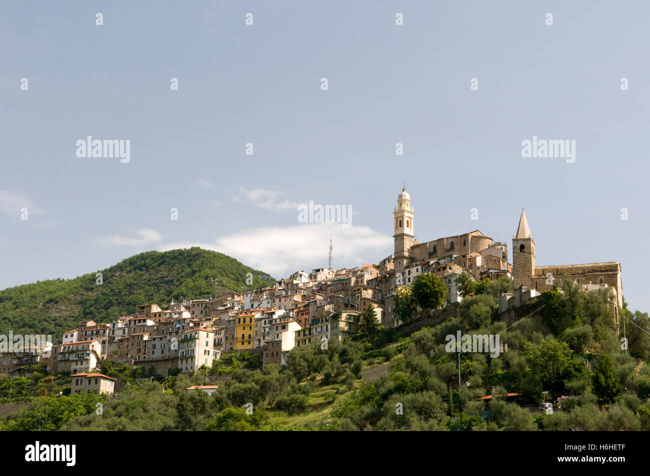Mountain village Montalto Ligure in the Argentina Valley, Liguria, Italy, Europe Stock Photo