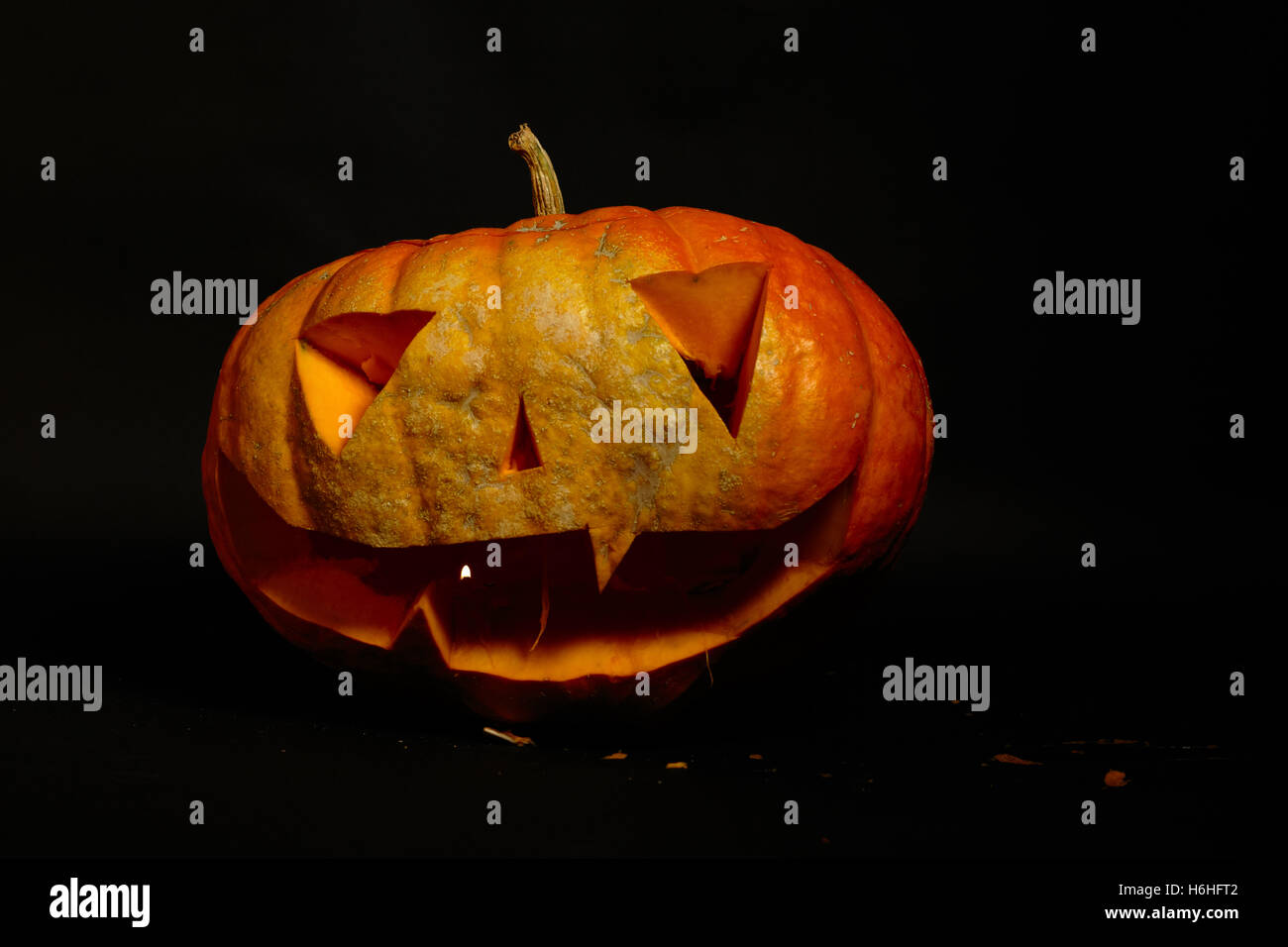 big orange pumpkin jack o lantern Stock Photo - Alamy