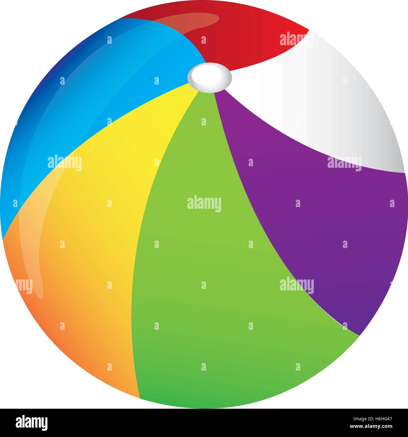 Beach ball icon image Stock Vector Images - Alamy