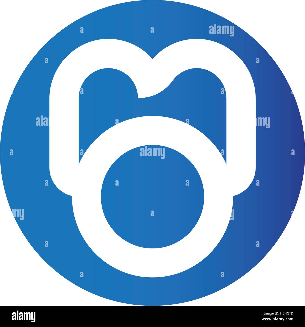 MO Logo Concept Design Stock Vector