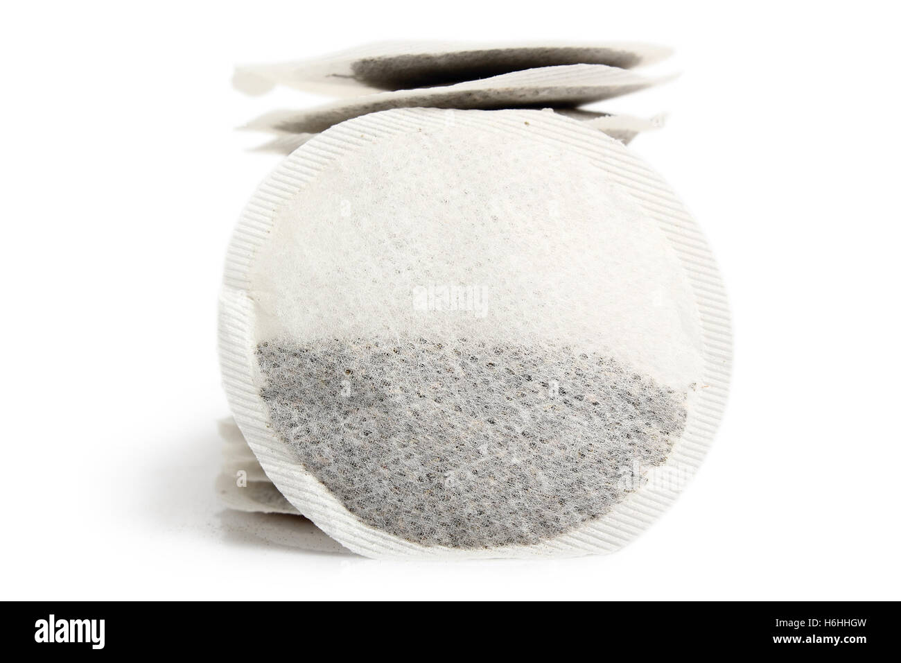 Round Tea Bags. Isolated with clipping path Stock Photo Alamy