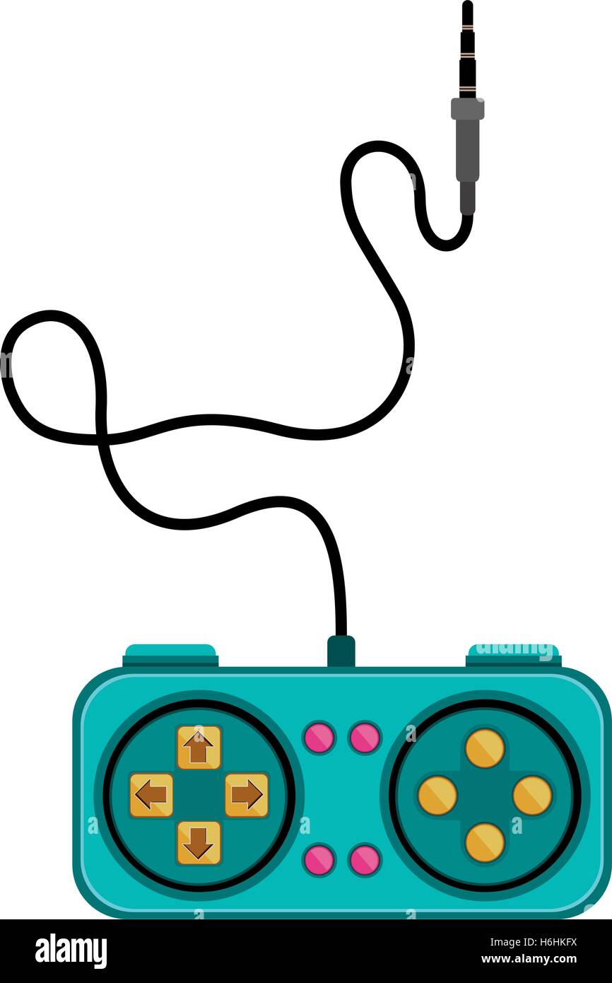 remote control games with rectangle form vector illustration Stock