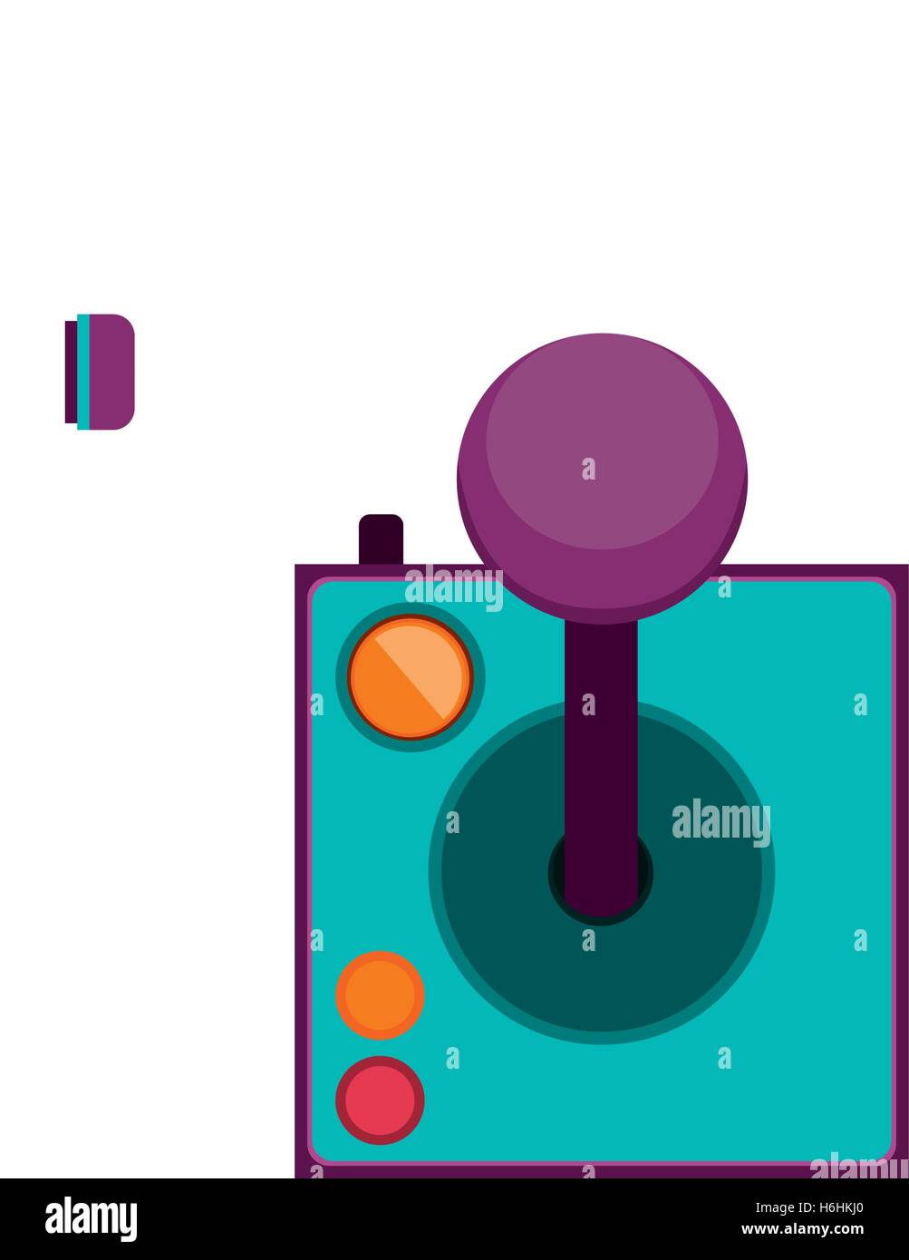 joystick with buttons for games vector illustration Stock Vector Image