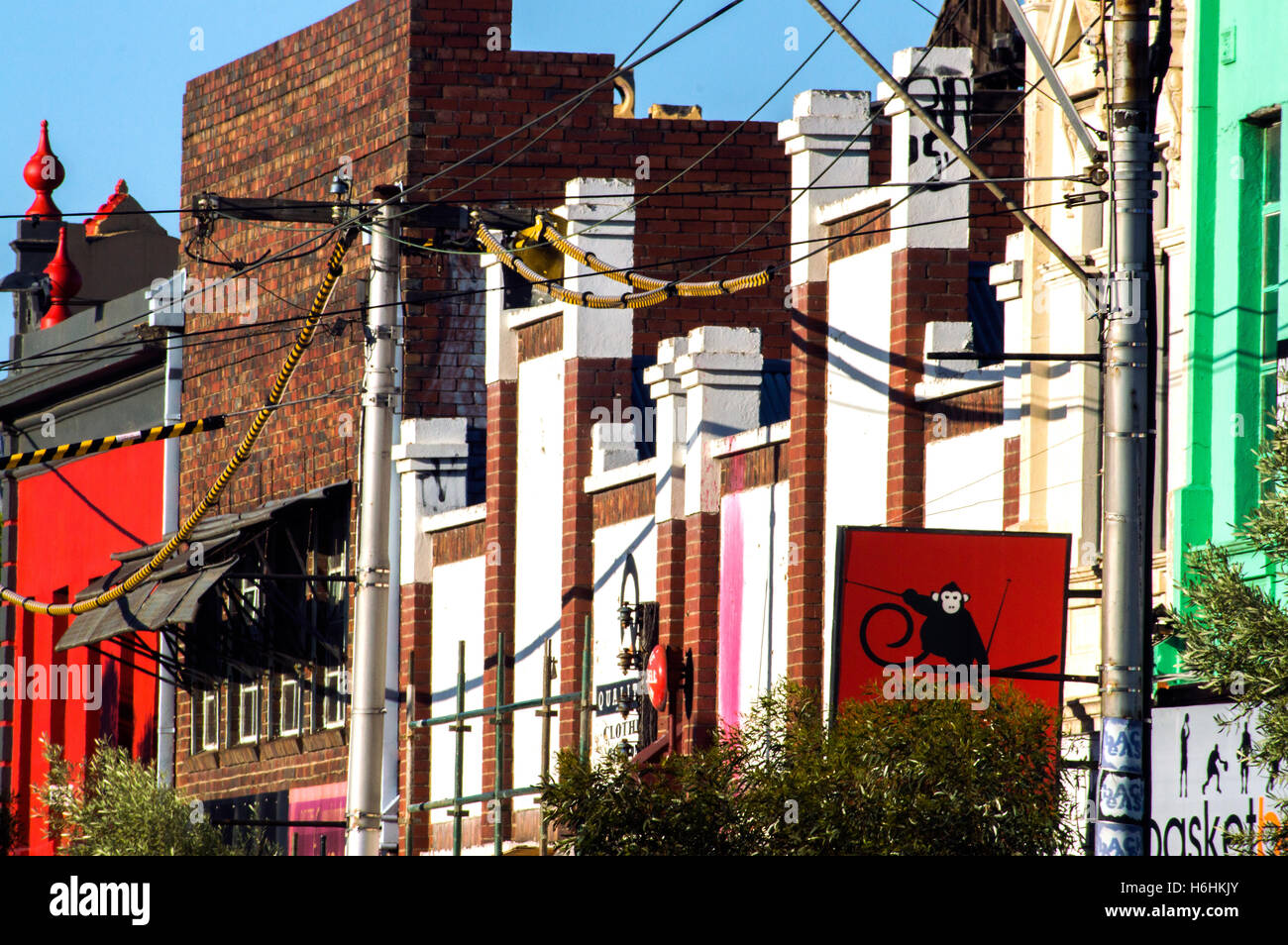 Smith Street architecture, Collingwood, Melbourne, Victoria, Australia Stock Photo