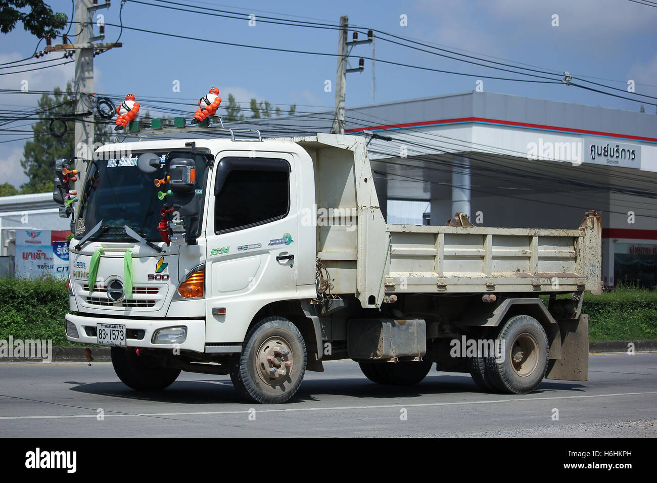 CHIANGMAI, THAILAND - OCTOBER 9  2016:  Private Hino Dump Truck. Series 500 FC9J. Stock Photo