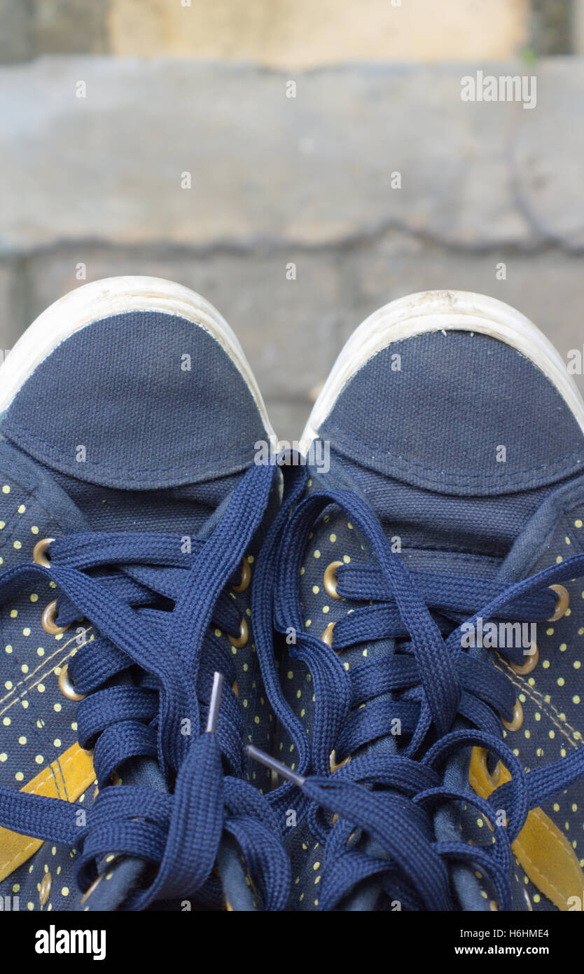 Black And Maroon Polka Dot Canvas Shoes