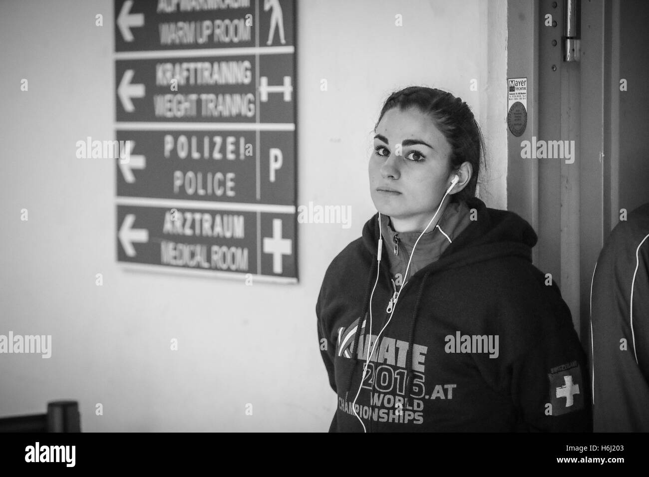 Linz Austria 28 October 2016 Elena Quirici Female Team Kumite World Championship Karate Wkf Credit Jan De Wild Photography Alamy Live News Stock Photo Alamy